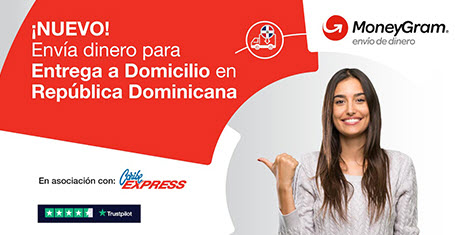 Envía dinero para el servicio de entrega a domicilio en la República Dominicana